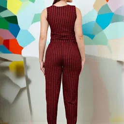 Moda Rapido Printed Scoop Neck Top With Joggers Co-Ords image 3