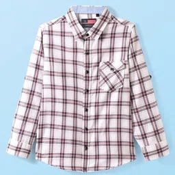 Infinity Boys Checked Spread Collarr Roll-Up Sleeves Pure Cotton Tailored Fit Shirt image 4