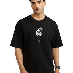 KAIDO Men Graphic Printed Round Neck Cotton Oversized T-shirt-picture-15