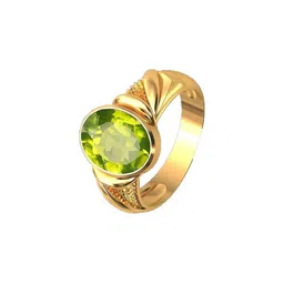 Sidharth Gems 9.25 Ratti 8.05 KT Adjustable Green Peridot Ring image 3