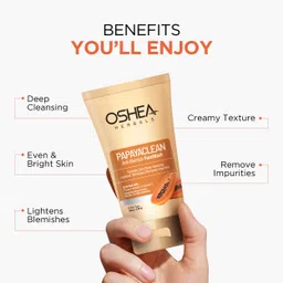 oshea herbals Papayaclean Anti Blemish 100grams Face Wash image 5