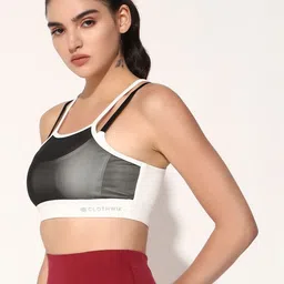 CLOTHWIK COLLECTION Colourblocked Bra Full Coverage image 4