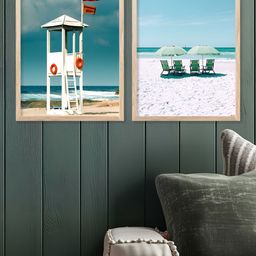 Kotart Brown & White 2 Pieces Wood Abstract Wall Paintings-picture-40