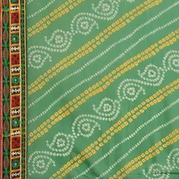 KALINI Kutchi Embroidery Pure Georgette Half and Half Bandhani Saree image 5