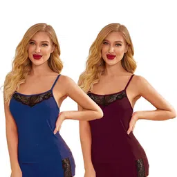 Samvar Women Maroon Baby Dolls-image-43