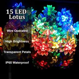 fizzytech 15 LEDs 3 m Multicolor Steady Leaf Rice Lights image 4