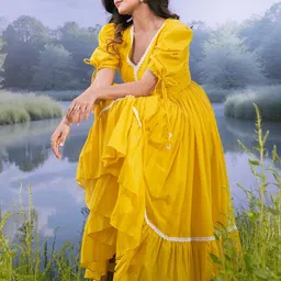ASHEERA Summer In Dream land Women Puff Sleeve Maxi Dress image 4