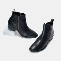 Forever Glam by Pantaloons Women Casual Block-Heeled Regular Boots-image-1