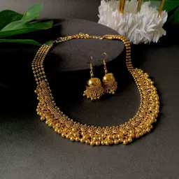I Jewels Gold-Plated Beaded Jewellery Set-image-32