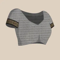 SILKWEAR Checked Zari Paithani Saree image 5