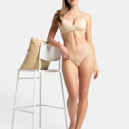 Jockey Women Solid Medium Coverage Low-Rise Modal Basic Briefs image 2