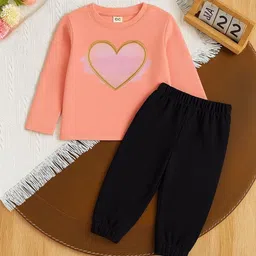 Luke & Lilly Girls Printed T-shirt with Trousers-picture-28