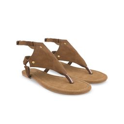 Stylestry Women Woven Design Leather Casual Gladiators with Buckles Flats-picture-15