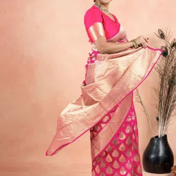 Subham Ethnic Motifs Zari Saree image 2