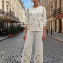 MARC LOUIS Self Design Sweater With Trousers Co-Ords-picture-33