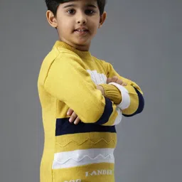 TRENDY WORLD Boys Pack of 2 Striped Woollen Sweaters image 2