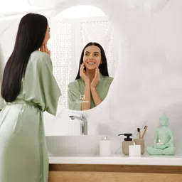 flipkart perfect homes 18 X 24 Inch Led Bathroom Oval Mirror with 3-Color Light Bathroom Mirror-picture-10