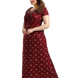 TRUNDZ Printed Maxi Nightdress image 4