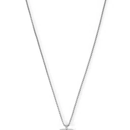 KPOP Men Stainless Steel Silver-Plated Geometric Pendant With Chain image 4