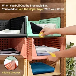 RUBOXA Pink Set of 6 Regular Multi-Utility Organisers image 2