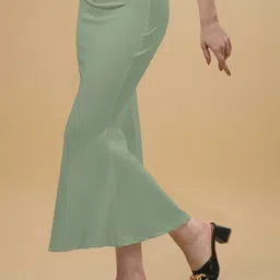 Laptraded Fishcut Saree Shapewear Pista Lycra Bland Petticoat Lycra Blend Petticoat image 4