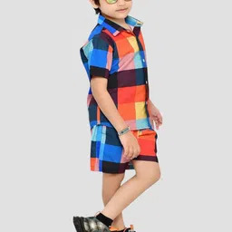 BAESD Boys Checked Pure Cotton Clothing Set image 3