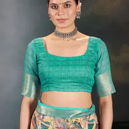 Garden Vareli Printed Saree image 4