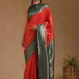 Soch Woven Design Zari Saree image 5