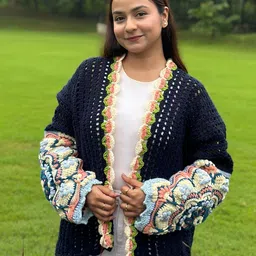 Sugercandy Floral Embroidered Long Sleeves Woollen Cardigan-picture-18