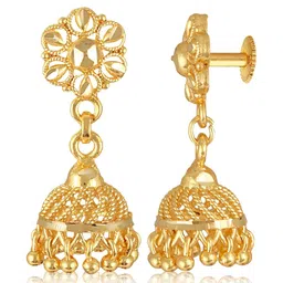 VIVASTRI Women Gold-Plated Alloy Earrings image 2