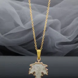 Birado Jewellery Set Of 2 Stainless Steel Gold-Plated Enamelled Necklace And Chains image 2