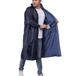 youth robe Premium Brand Men's Waterproof Tapping Raincoat Jacket with Carrying Pouch image 3
