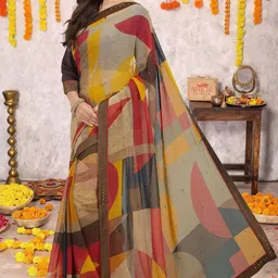 MIRCHI FASHION Geometric Printed Beads And Stones Ready to WearSaree-image-14