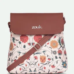ZOUK Junagarh Women Floral Printed Crossbody Embroidered Sling Bag-picture-32