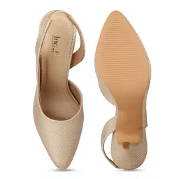 Inc 5 Women Textured Pointed Toe Slim Heel Mules image 5