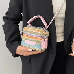 StyleCast x Revolte Printed Bucket Hobo Bag image 2