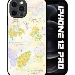 QRIOH Floral Printed iPhone 12 Pro Back Case Mobile Accessories image 3