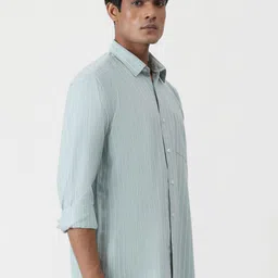 Greenfibre Men Opaque Striped Casual Shirt image 3