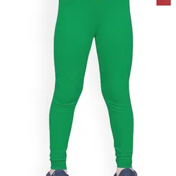 FRENCH KLEIDER Girls Pack Of 2 Cotton Mid-Rise Churidar-Length Leggings-picture-12
