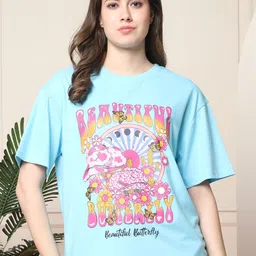 Dreambe Women Printed T-shirt image 5