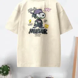 CODEZ Boys Pack Of 2 Printed Round Neck Drop-Shoulder Sleeves Cotton Oversized T-shirts image 4