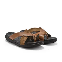 Woodland Men Leather Comfort Sandals-image-38