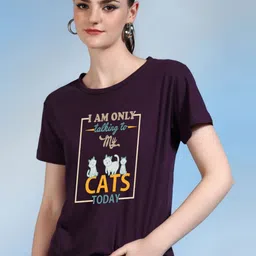 Moda Rapido Women Printed Bio Finish Pockets T-shirt-picture-16