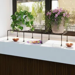 HOMZY DECOR 4-Pcs Black Anti-Rust Planter Stand-picture-39