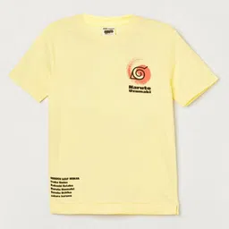 Fame Forever by Lifestyle Boys Typography Printed Applique T-shirt-picture-11