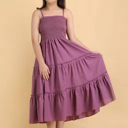PaheliRani Smocked Fit And Flare Dress-picture-20