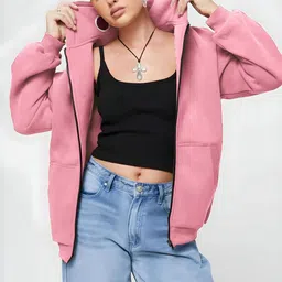 Mast & Harbour Women Fleece Lightweight Open Front Jacket-picture-12