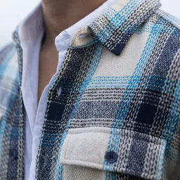 Powerlook Men Buffalo Checked Spread Collar Casual Shirt image 5