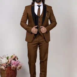 AEN FASHION Men Slim Fit 3 Piece Suits image 1