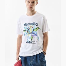 Snitch Men Printed Drop-Shoulder Sleeves T-shirt-picture-1